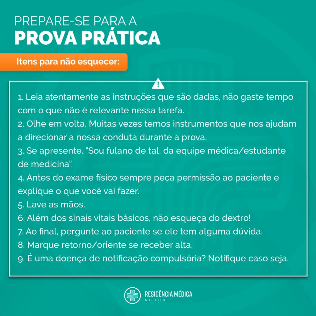 Dicas para Prova Prática de residência Médica - Sanar Medicina