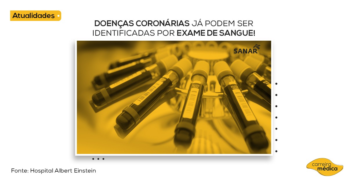 , Doenças Coronárias já podem ser Identificadas por Exame de Sangue
